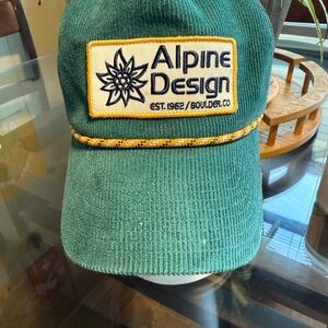 Alpine Design Green Corduroy Cap